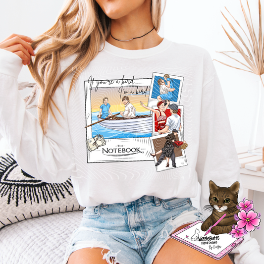 Love Story Movie Polaroid PNG Design