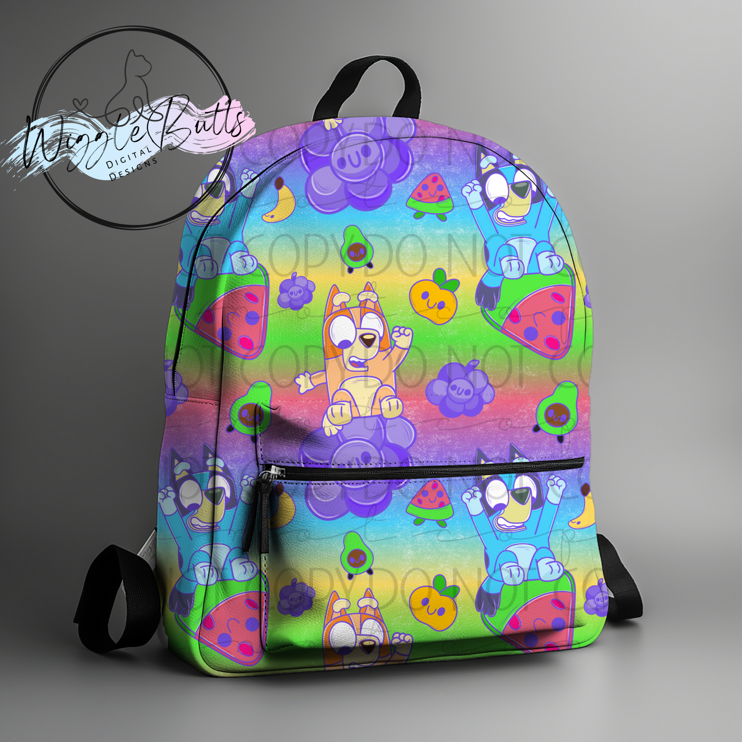 Blue Dog Puppies Yum! Grapes! Meowgical Motif Set