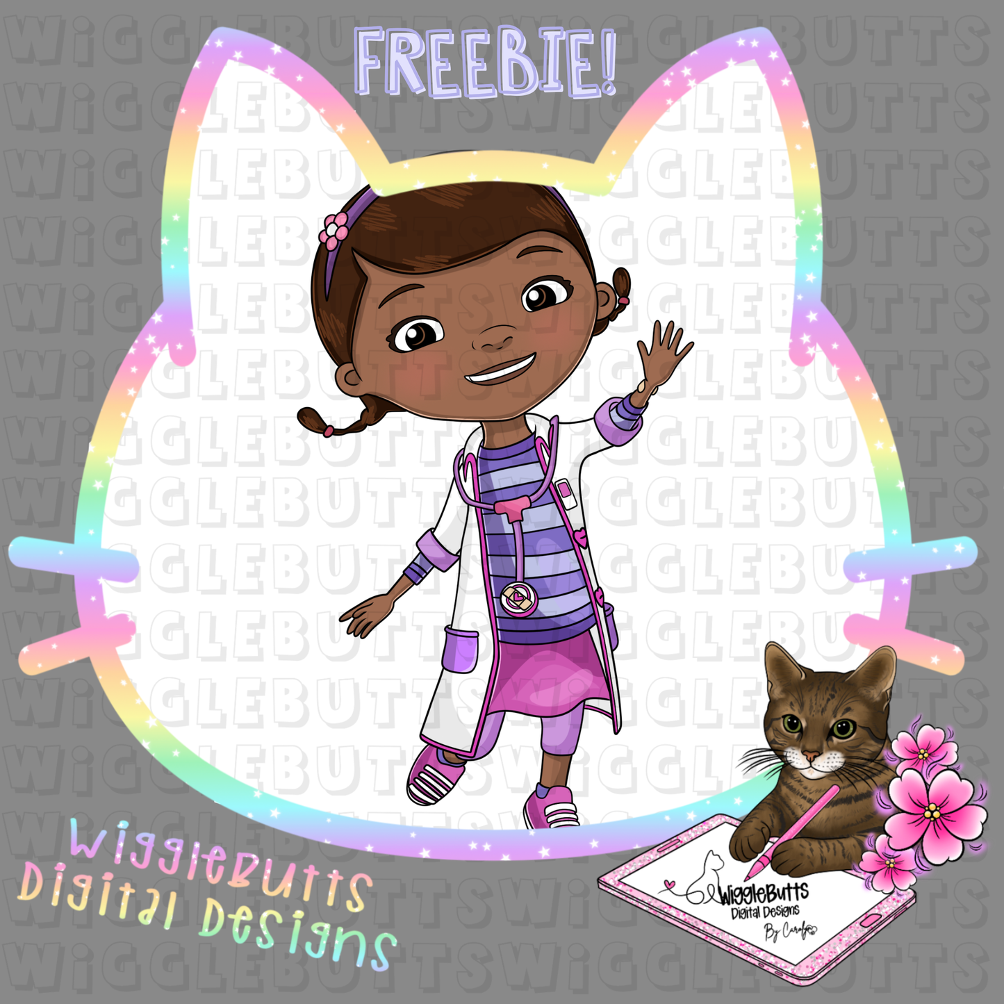 Cartoon Animal Doctor ClipArt Piece
