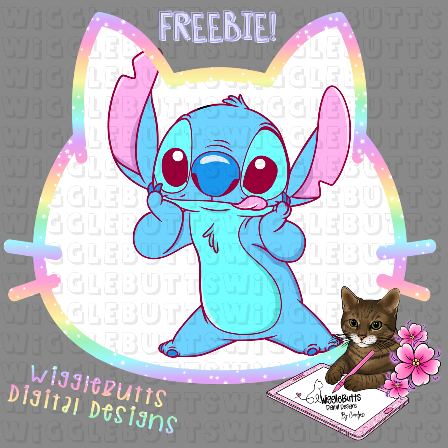 Blue Alien Creature ClipArt Piece