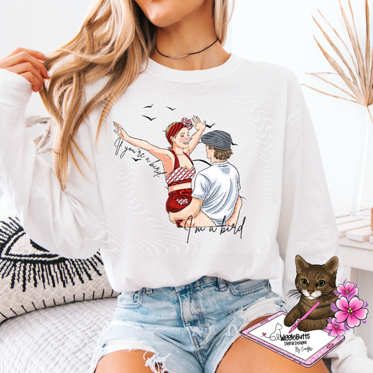 Love Story Movie Bird PNG Design