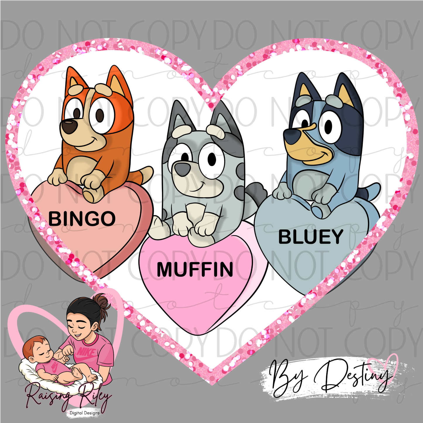 Blue Dog Puppies Valentine's Day Collab with RRDD