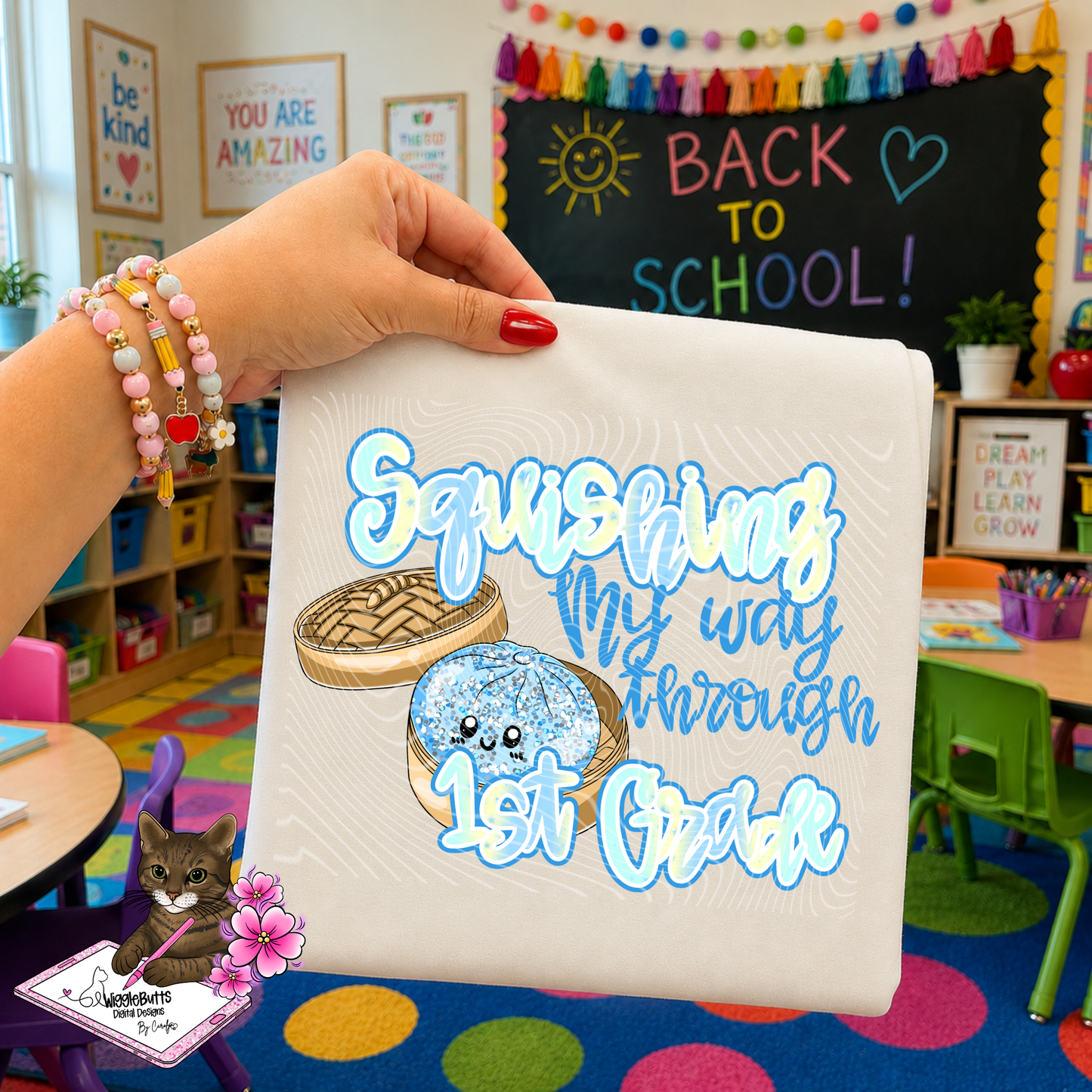 Back to School Squishing My Way Through Grade Levels Teacher Design Bundle