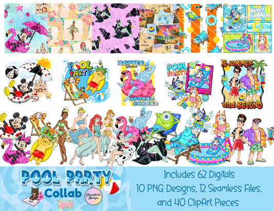 Pool Party Design and ClipArt Collab with KCDC and HSD