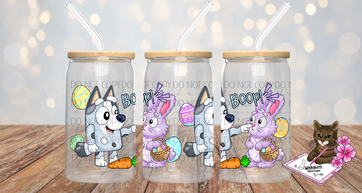 Blue Dog Easter Boop Solo PNG Design Bundle