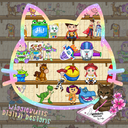 Toys Number 5 Stuffy Stuffies Bookcase Seamless File