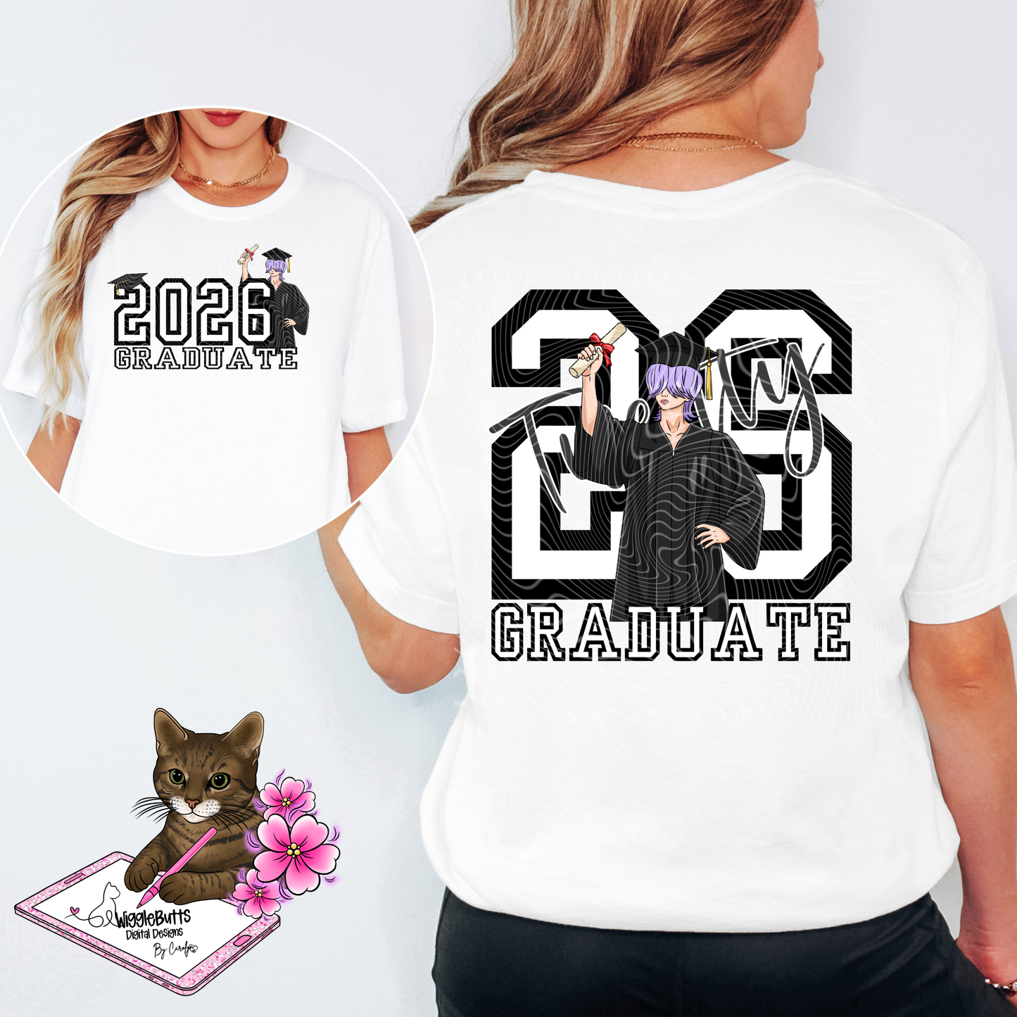 Anime Soda Boys Hunter Girls Graduate Graduation PNG Solo Design Bundle