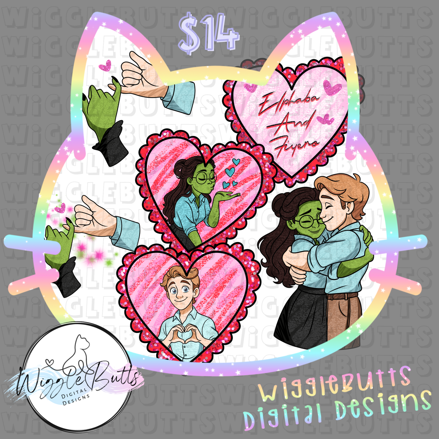 Witches Valentine's Day ClipArt Bundle