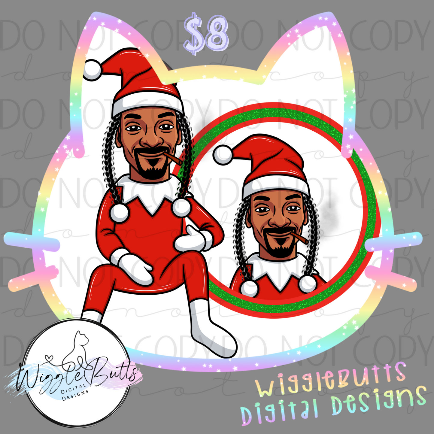 Snoop Elf ClipArt Bundle