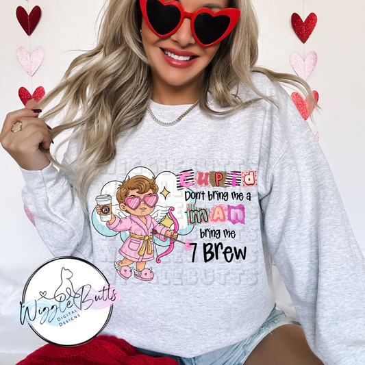 Coffee Lovers 7 Cupid Valentine's day PNG Design