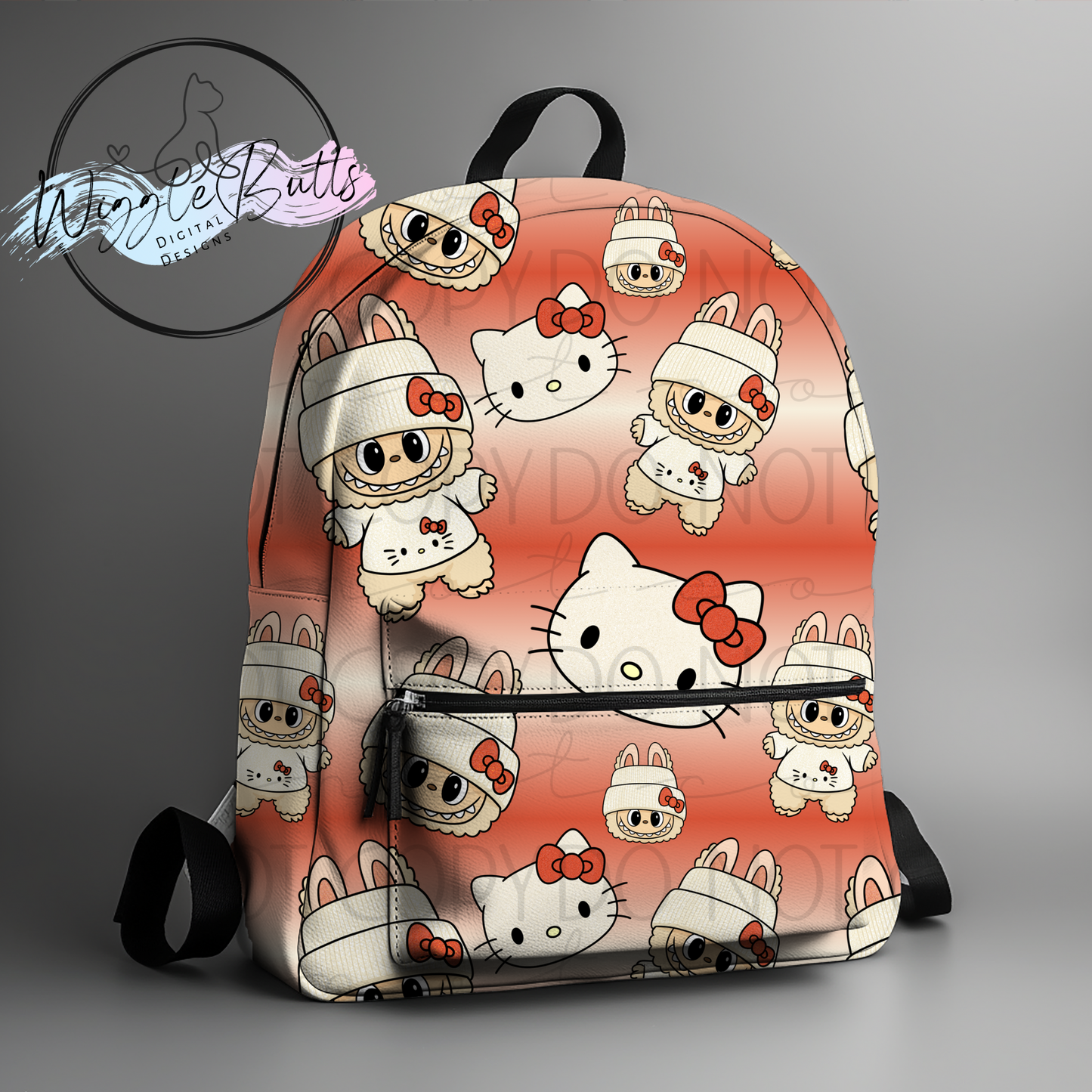 Anime Kitty and Friends Little Monsters Seamless File