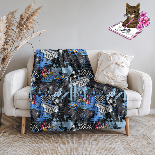 Anime Hunter Girls Monster truck Seamless File PNG