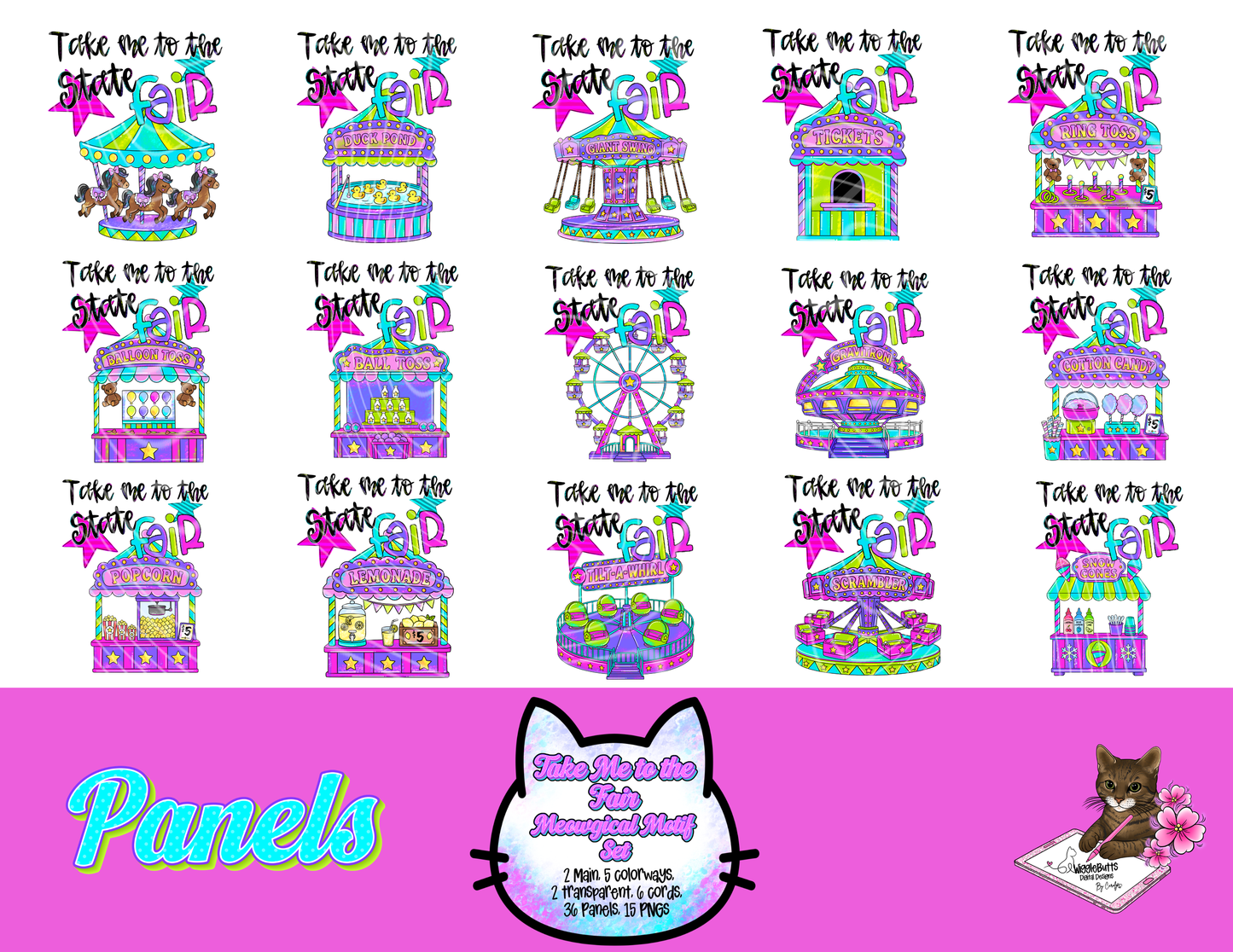 Take Me to the Fair Meowgical Motif Set