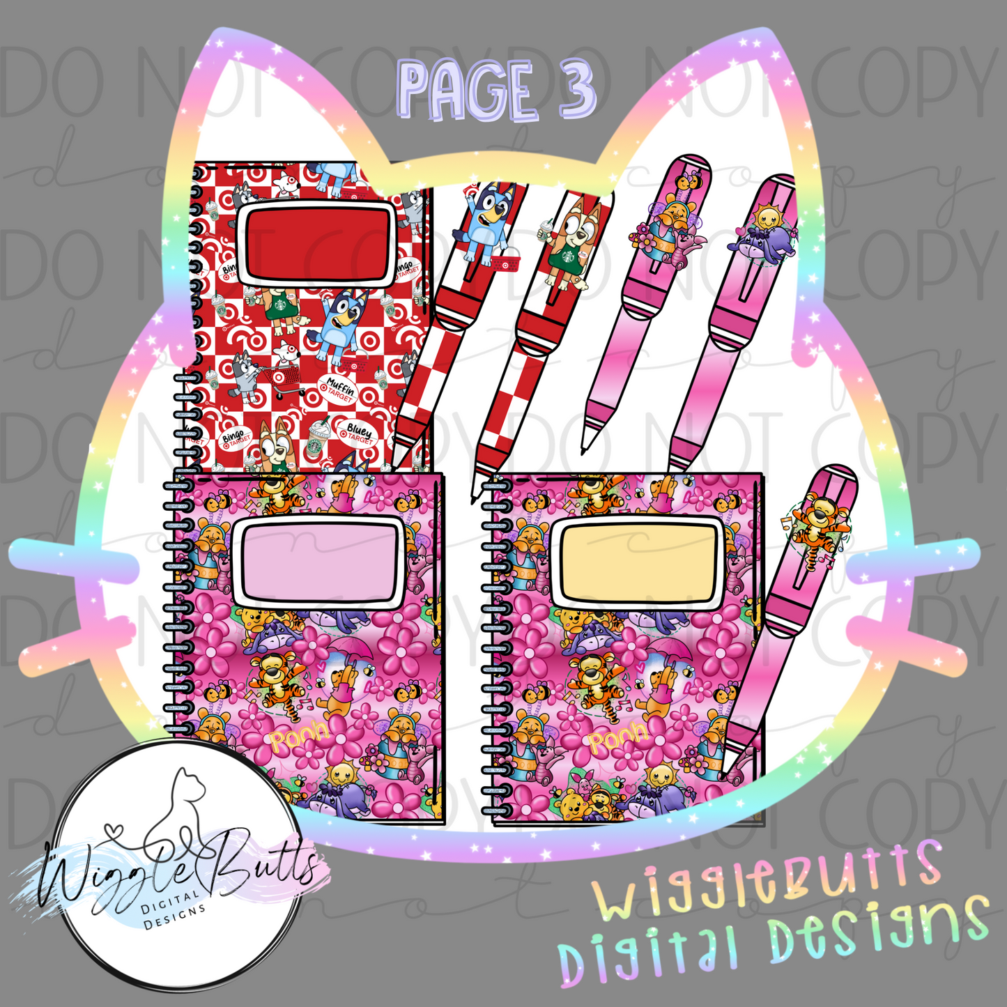 Character Back to School School Supply ClipArt Bundle