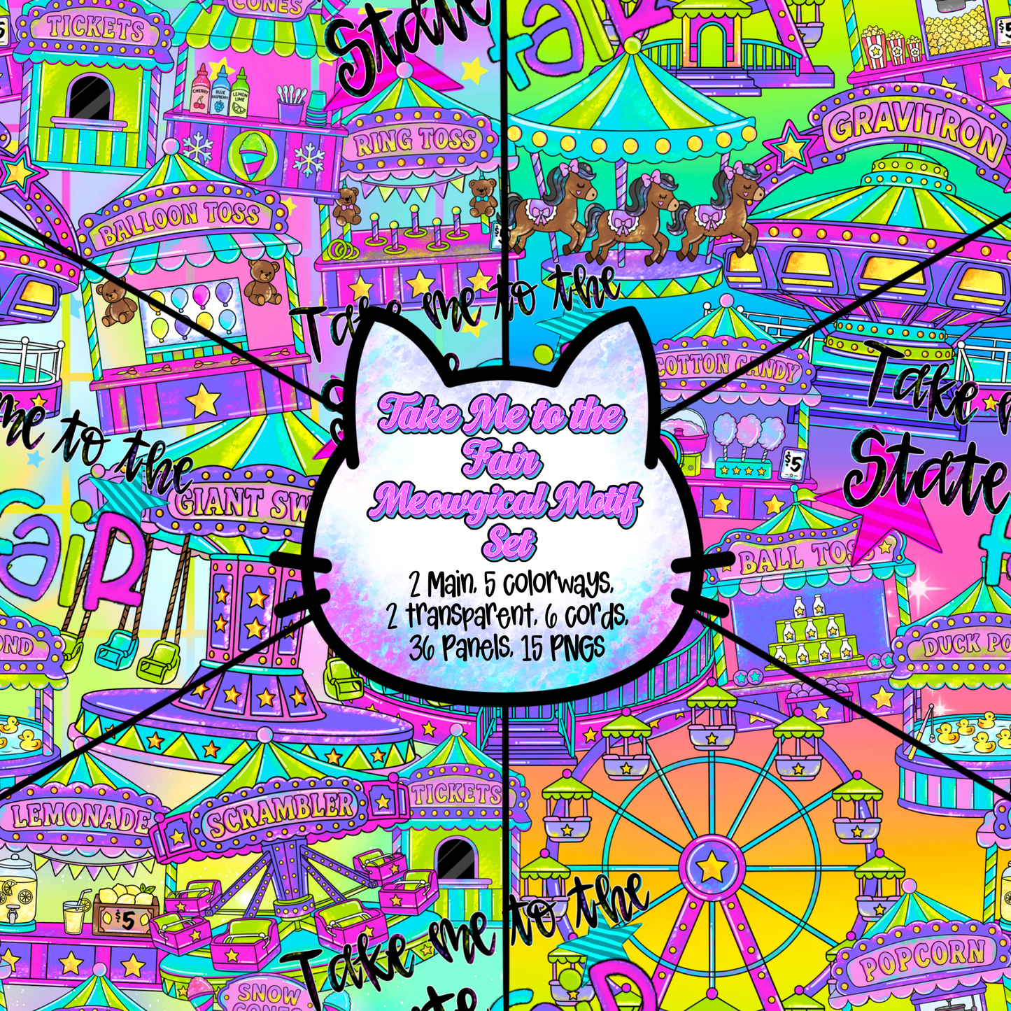 Take Me to the Fair Meowgical Motif Set