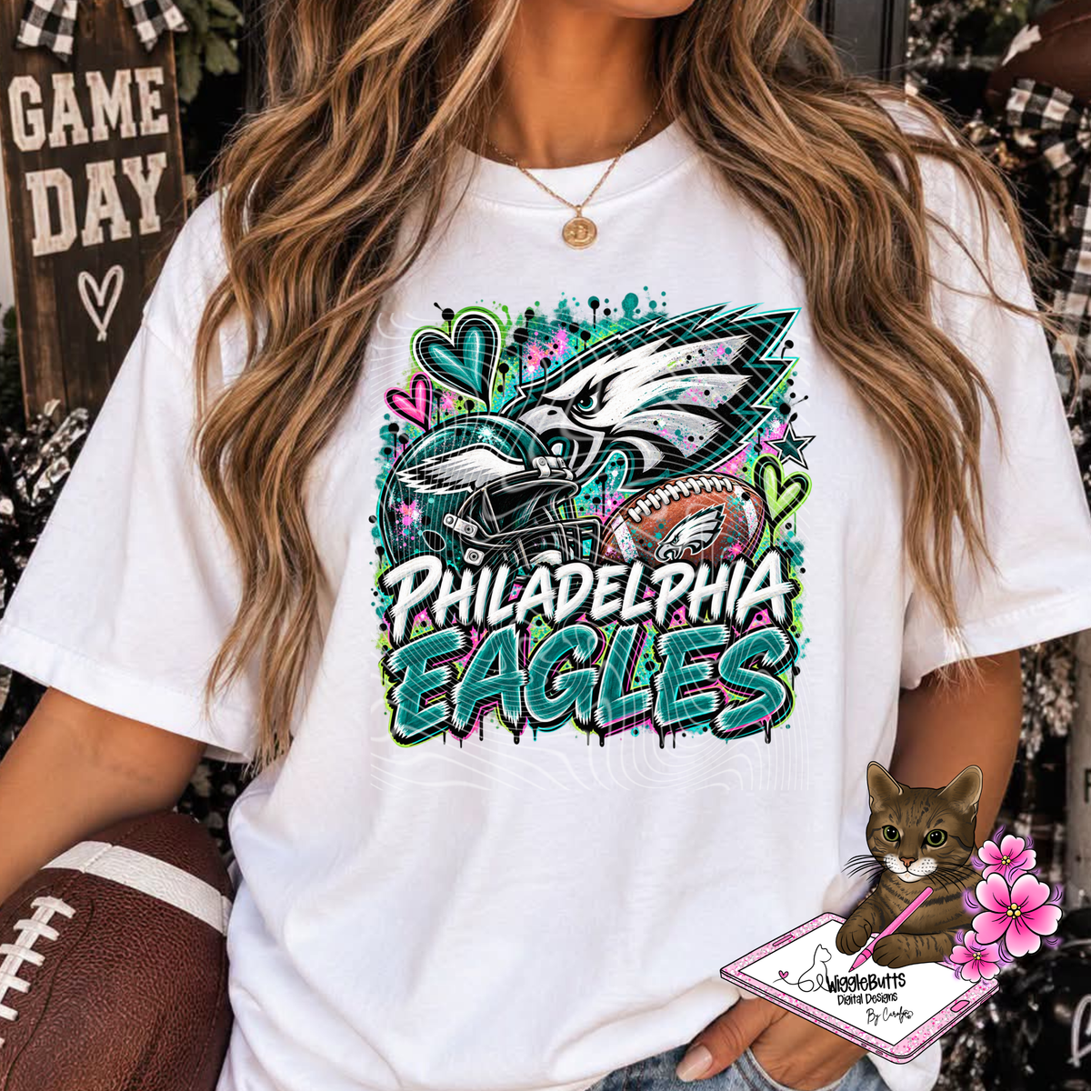 Football Painted PNG Design