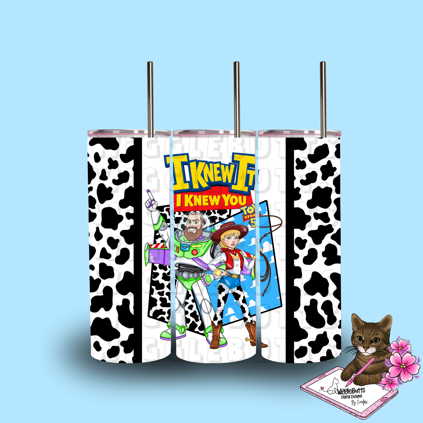 TS Pop Star Toys Number 5 20oz Tumbler Wrap PNG Design