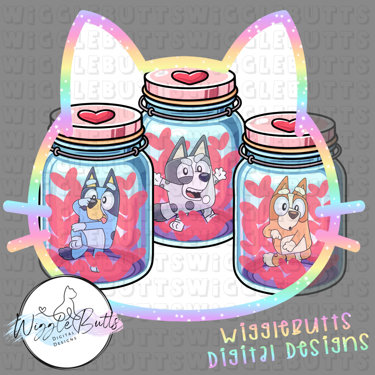 Blue Dog Puppies Valentine's Day Collab with RRDD