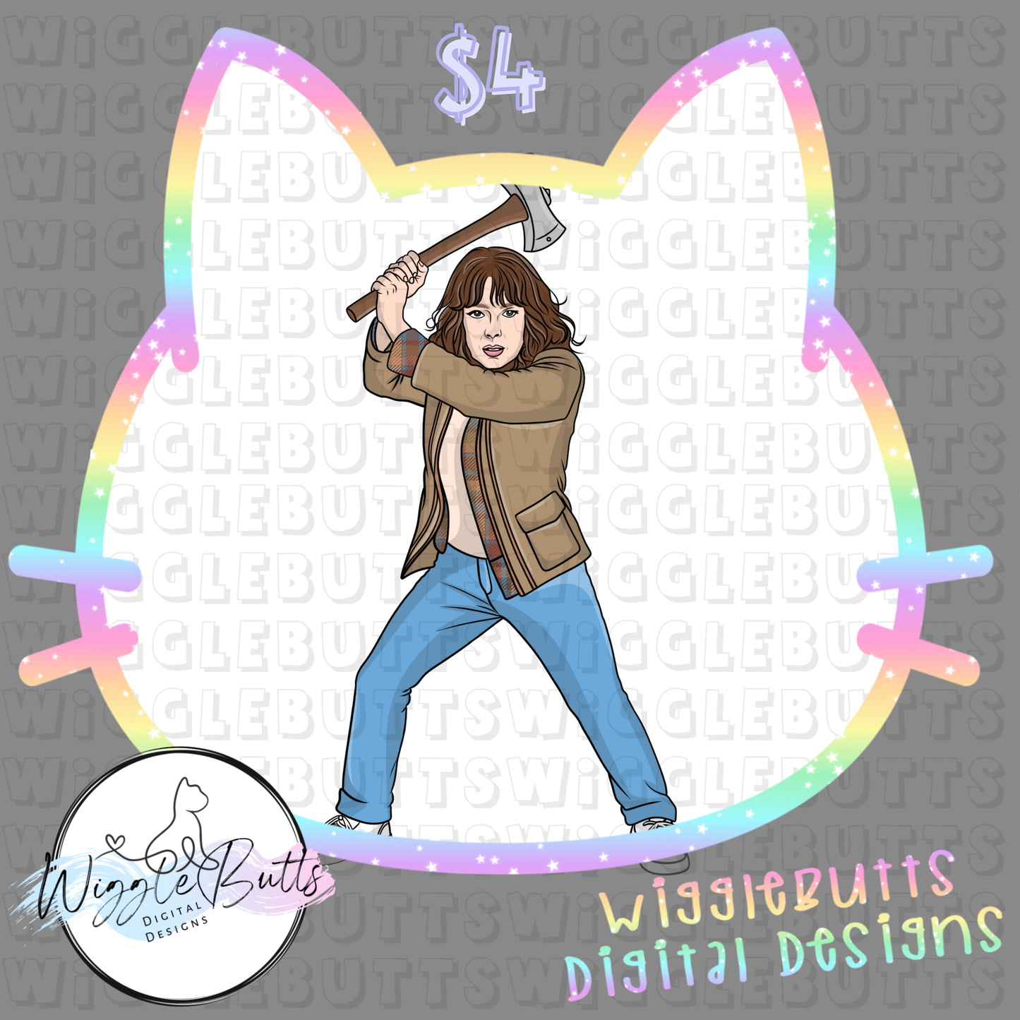 ST Strange Super Mom JB ClipArt Piece
