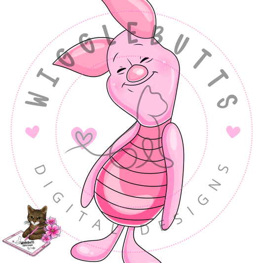 Honey Bear and Friends Little Pig ClipArt Piece