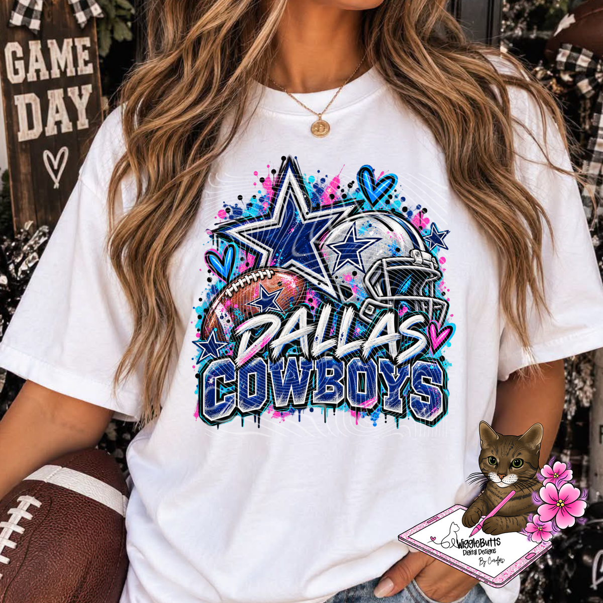 Football Painted PNG Design