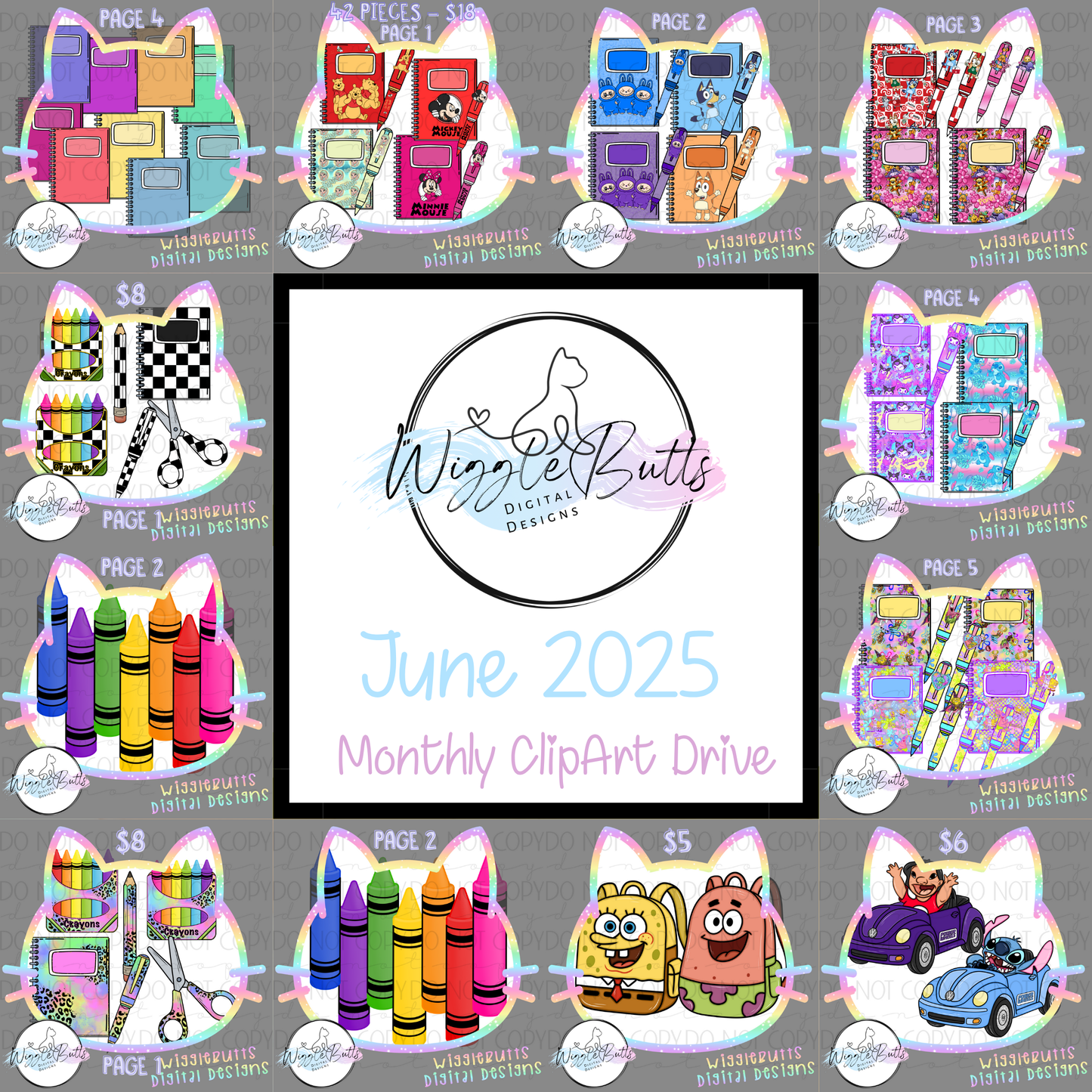 June 2025 Regular Monthly ClipArt Drive