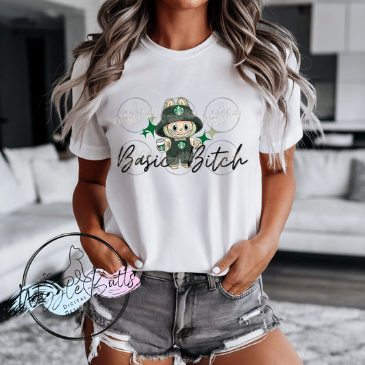 Little Monsters Coffee Basic Bitch PNG Design