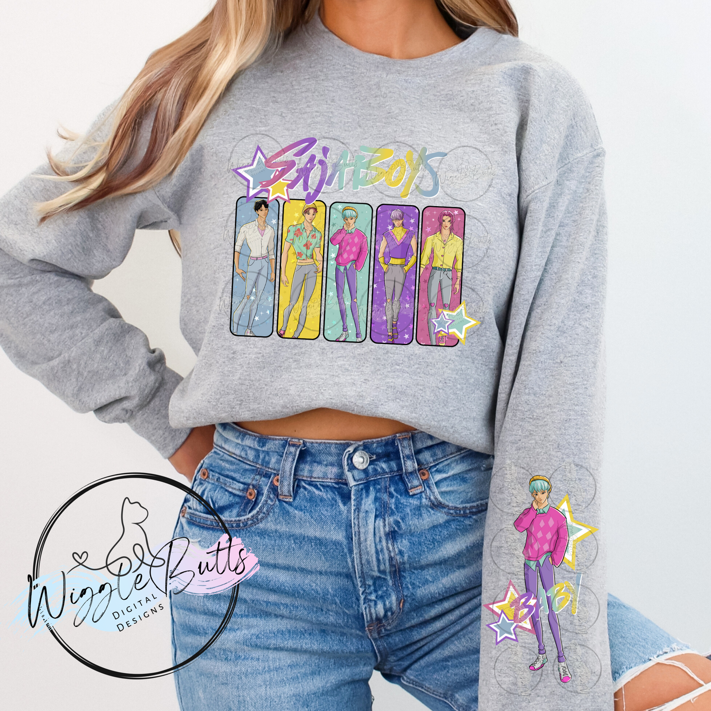 Anime Soda Boys PNG Design Bundle2