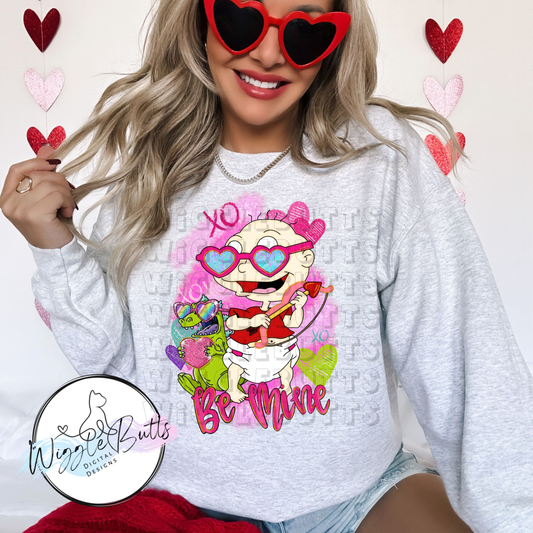 Retro Old School Nick Kids Valentine's Day Sucker PNG Design