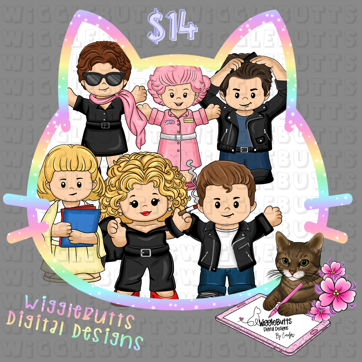 Retro 1950s Musical Little Ones ClipArt Bundle