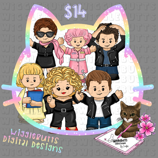 Retro 1950s Musical Little Ones ClipArt Bundle