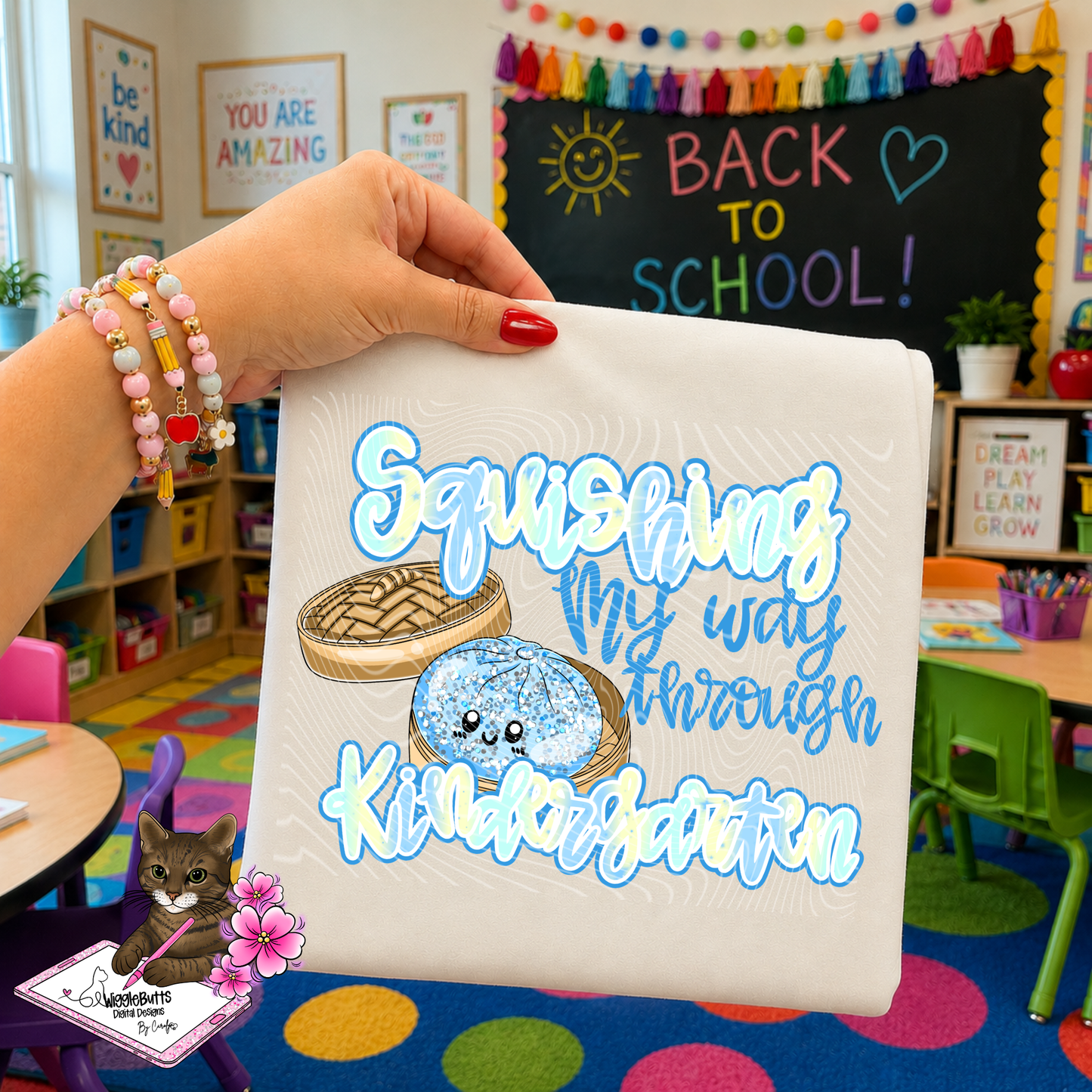 Back to School Squishing My Way Through Grade Levels Teacher Design Bundle