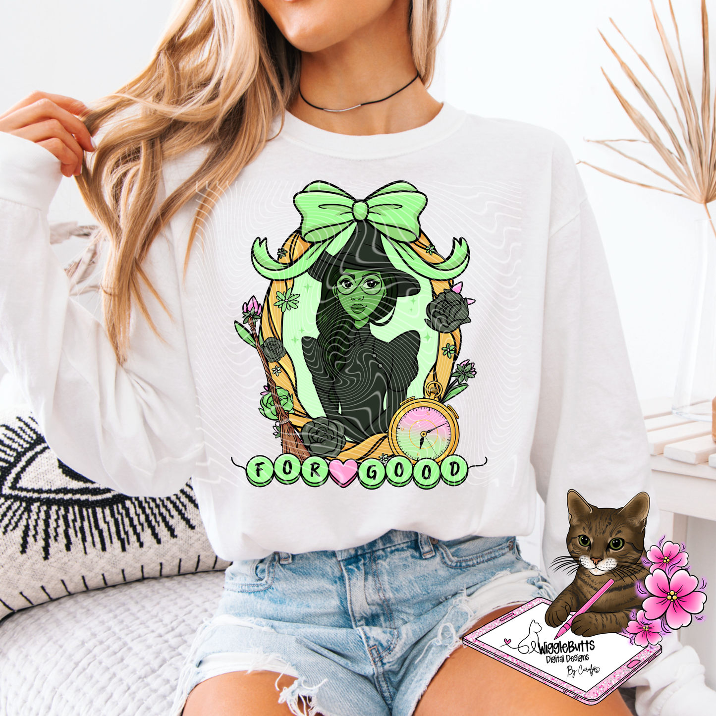 Witches For Good Green PNG Design