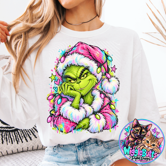 Green Guy Christmas PNG Design
