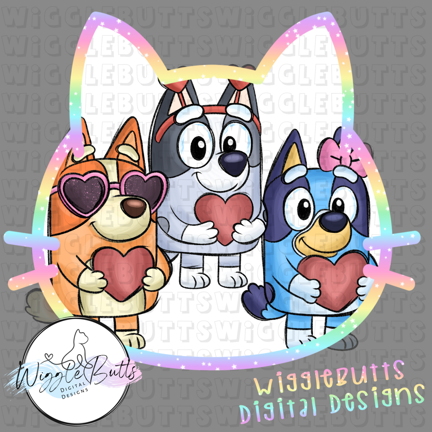 Blue Dog Puppies Valentine's Day Collab with RRDD