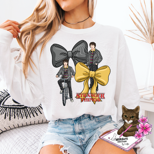 ST Strange Coquette Bows PNG Design