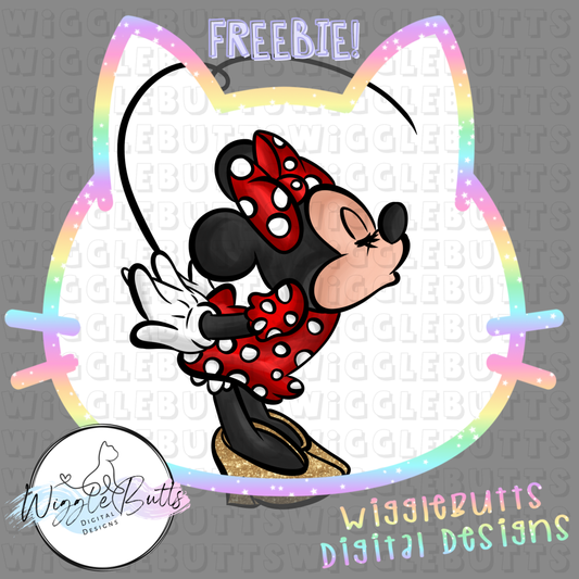 Mouse and Friends Kisses ClipArt Piece