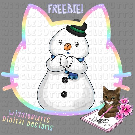 Little Animal Doctor Snowman ClipArt Piece