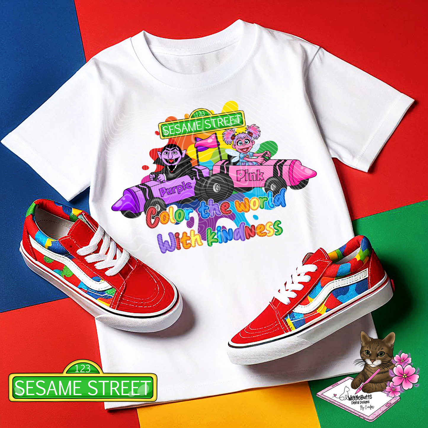 Old School Retro SS Street Kids Crayon Go Karts Solo Design Bundle