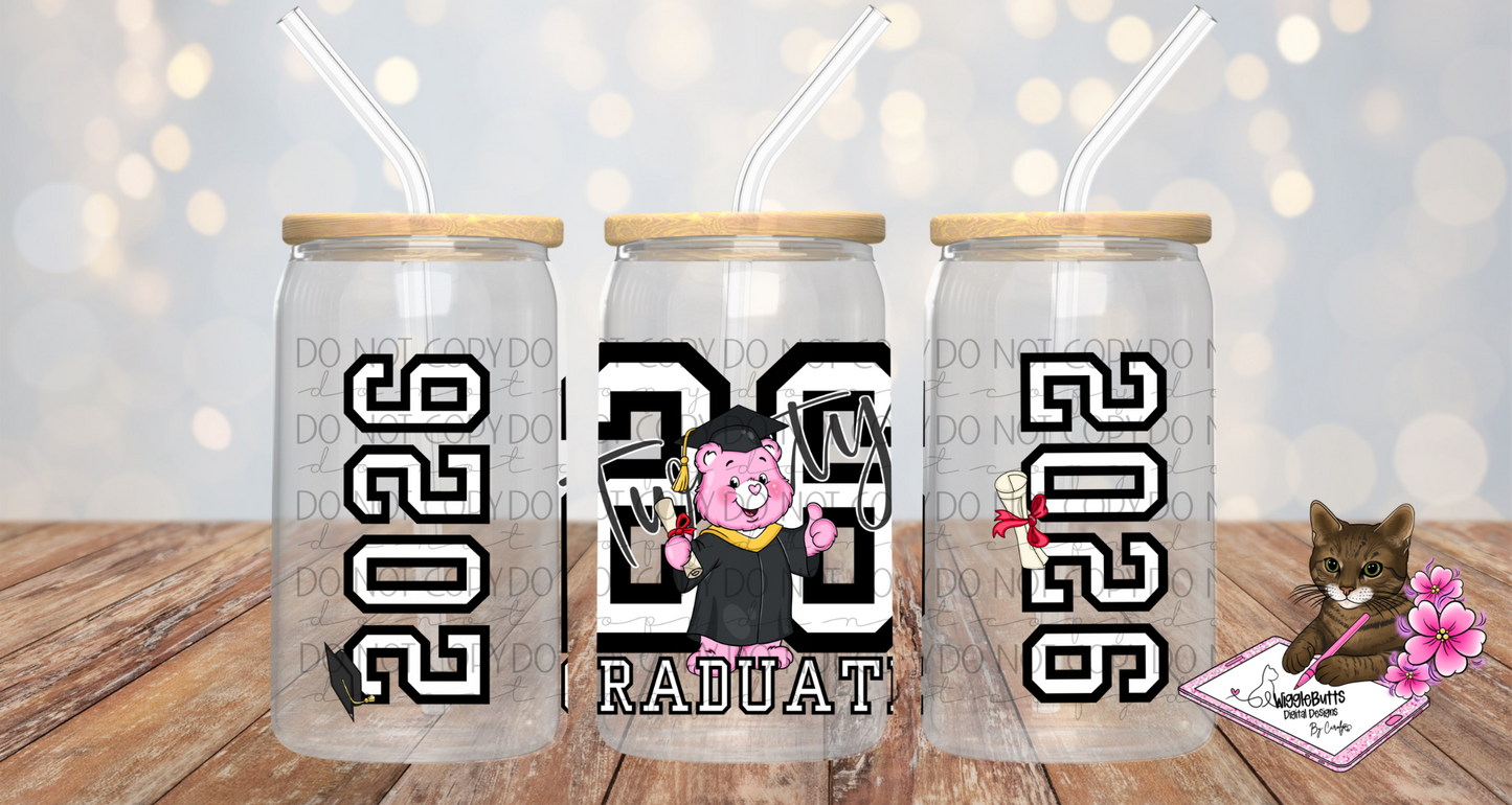 Retro 80s 90s Colorful Bears Graduate Graduation Solo Design Bundle