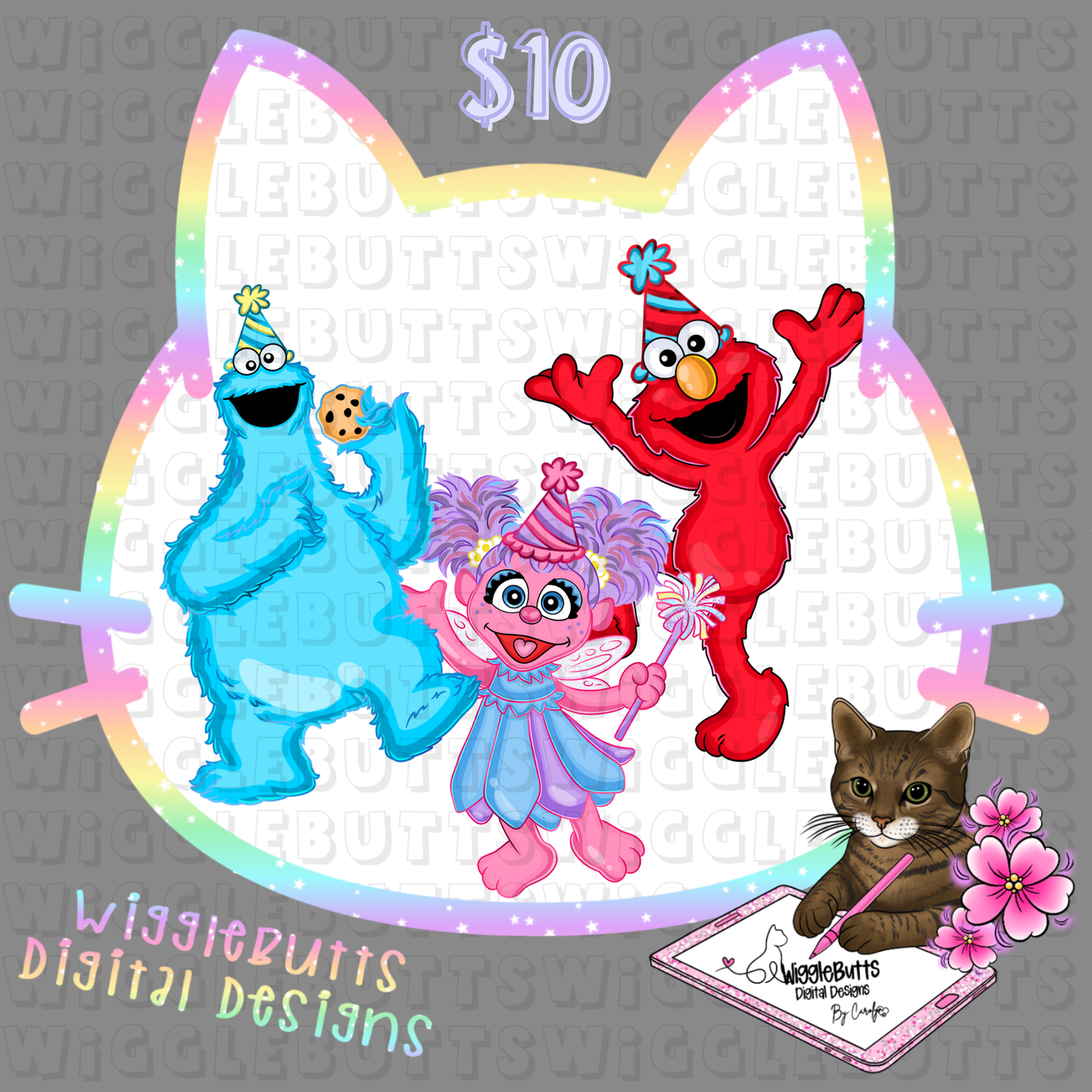 SS Retro 80s 90s Puppets Birthday ClipArt Bundle