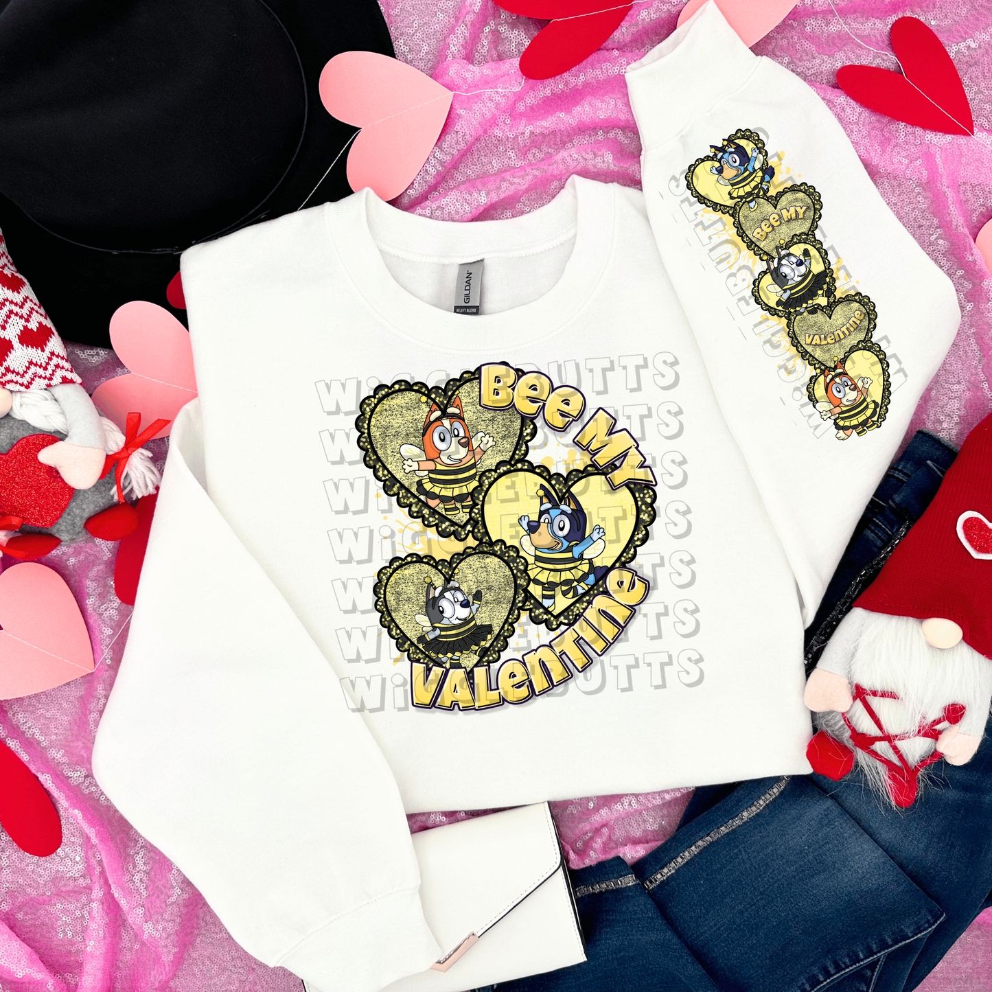 Blue Dog Puppies Valentine's Day Design Collab with KCDC and BeeUTifullYou