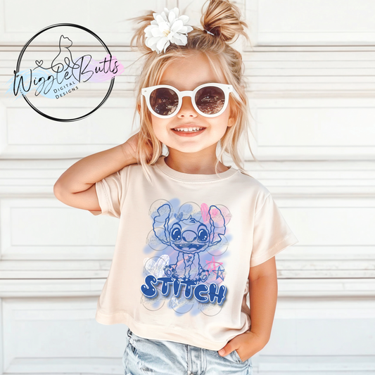 Blue Alien Monster PNG Design