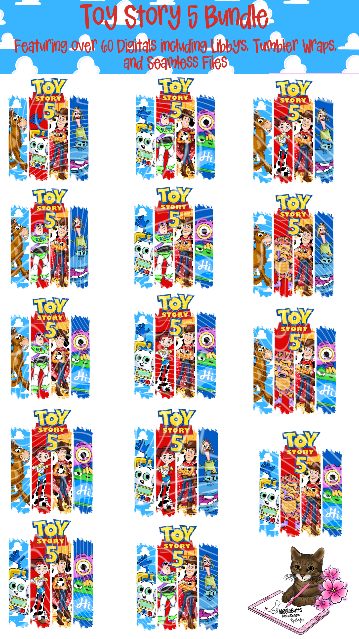 Toys Number 5 Solo PNG Design Bundle