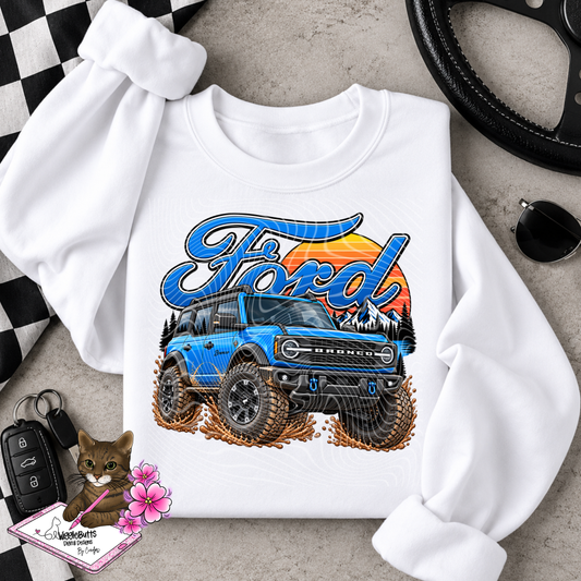 Blue Truck PNG Design