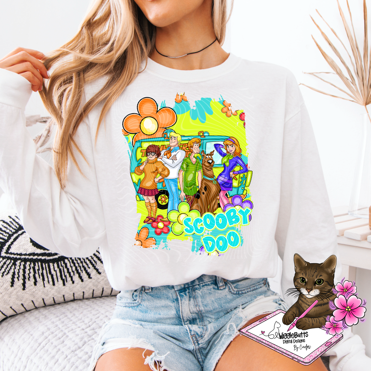 Old School Retro Groovy Ghost Hunter Dog Solo Design Bundle