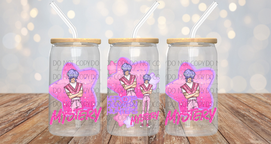 Anime Soda Boys Purple Hair 16oz Cup Wrap