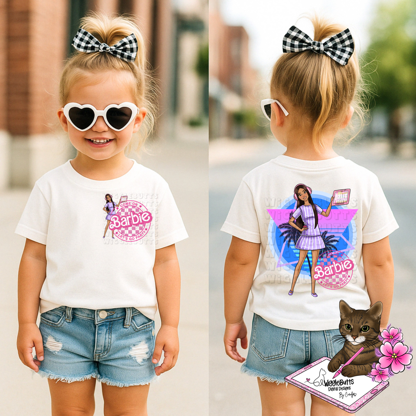 Blonde Doll Autism PNG Design and Matching PNG Pocket Design