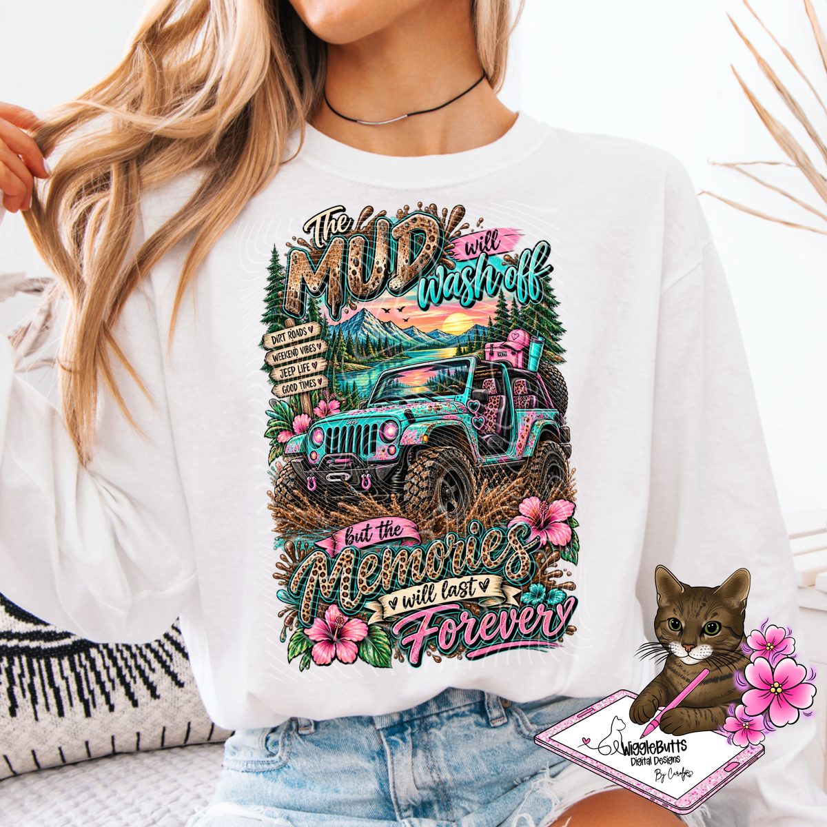 Off Road the Mudd Will Wash Off PNG Design