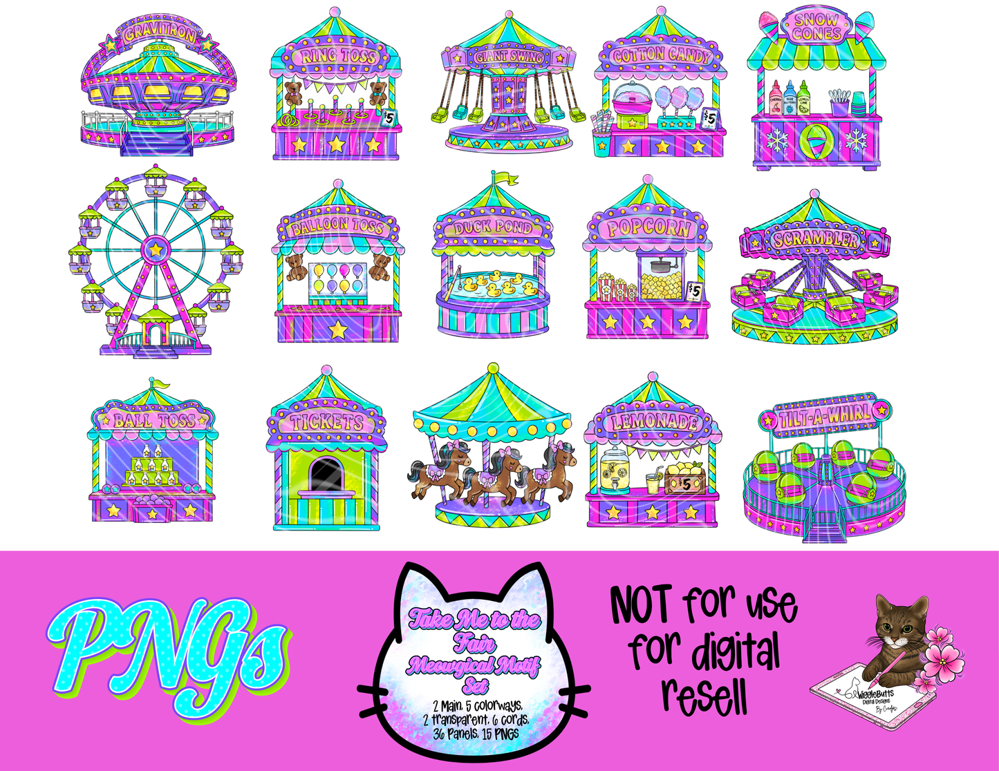 Take Me to the Fair Meowgical Motif Set